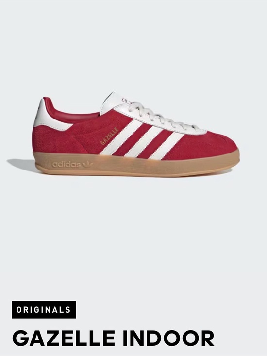adidas Shoes - Adidas Gazelle Indoor Red/White